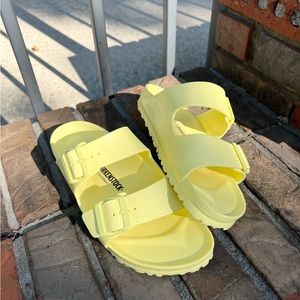 Rubber Birkenstocks: Yellow